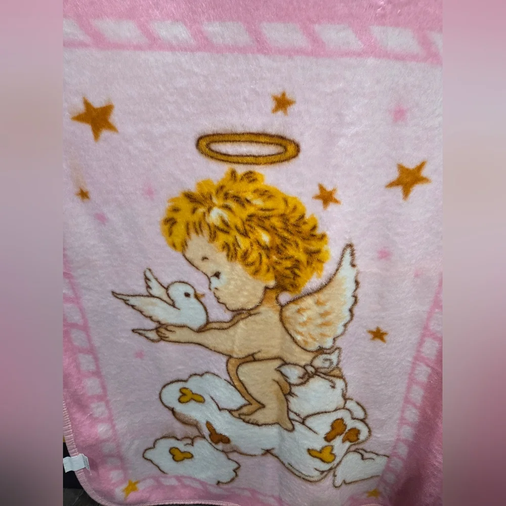 Soft Pink Angel Throw